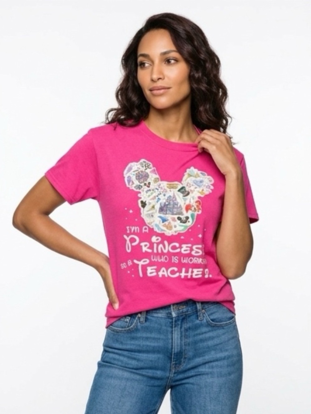 Disney‎ Teacher Princess Shirt - Size Medium